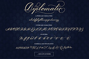Diplomatic Font, a Script Font by Ivan Rosenberg (Thumbnail 9 of 10)