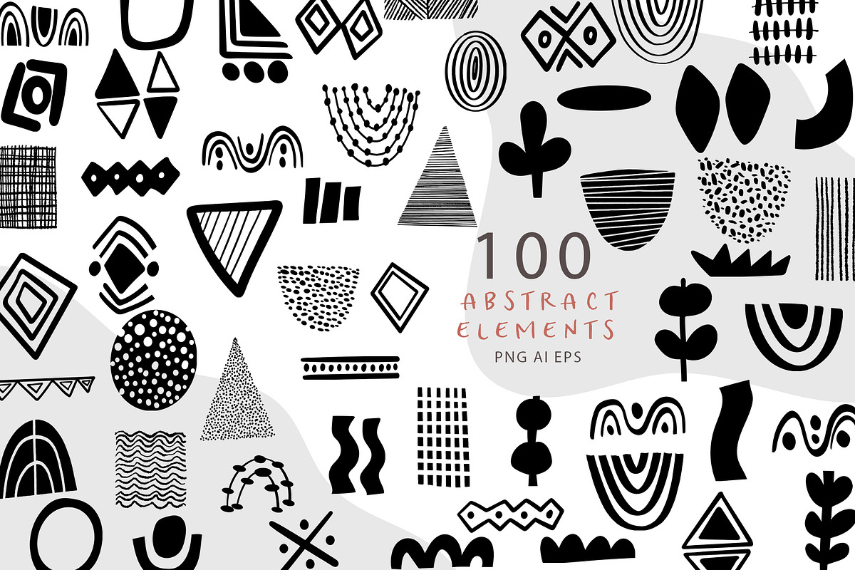 Abstract Graphics BUNDLE, an Illustration by Sweet Fig