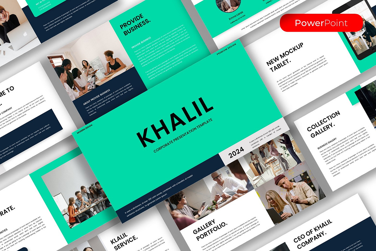 Khalil – Business PowerPoint, a Presentation Template by kreatifreya (Photo 1 of 5)