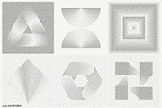 Stipple 2 - 100 dotted objects, an Object Graphic by kloroform (Thumbnail 14 of 21)