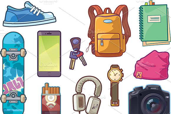 Set of Clothes and Accessories preview 4