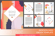 Boho Babe InDesign Ebook Template, a Presentation Template by Coral Antler (Thumbnail 1 of 3)