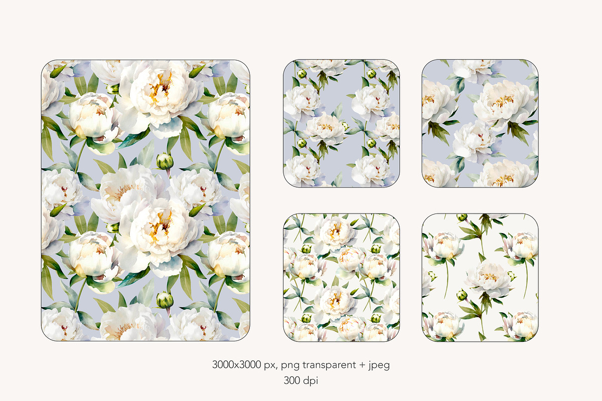 -30% Watercolor Peony Collection, an Object Illustration by bloomscape (Photo 7 of 8)
