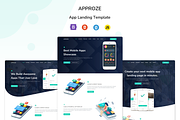 Approze - App Landing Template, a Bootstrap Template by shreethemes (Thumbnail 1 of 6)