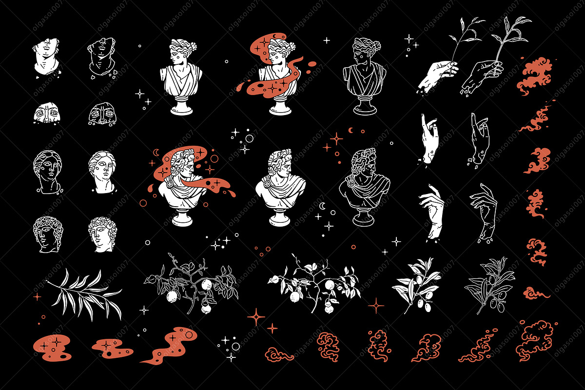 Ancient Greece. Antique Aesthetic, an Illustration by OlgaSoi007 (Photo 3 of 9)