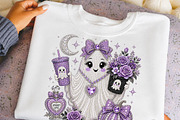 Cute Rhinestone Ghost PNG (2), a Seasonal Illustration by DreamCafeArt (Thumbnail 6 of 6)