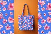 Pink Watercolor Flowers, a Pattern Graphic by MalyskaStudio (Thumbnail 4 of 13)