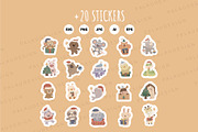 Christmas Animals Clipart Set, a Seasonal Illustration by Palau (Thumbnail 10 of 10)