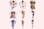 Fairy Clipart PNG Bundle, a Graphic by M9 Design (Thumbnail 3 of 9)