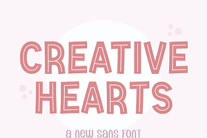 Creative Hearts Playful Handwritten, a Handwritten Font by MaxArt Foundry