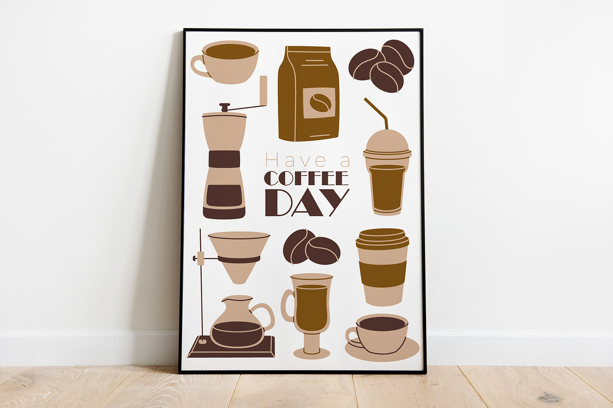 Coffee Item Cliparts, a Food Illustration by Panna Limon Store (Photo 6 of 8)
