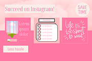 455 Canva Pink Instagram Template, a Social Media Template by Emerald Eyes Design (Thumbnail 9 of 12)