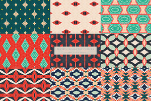 Playful Geometry Seamless Patterns