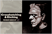 Crosshatching Procreate Brushes, a Brush Add-On by Unknown Art Guy Brushes (Thumbnail 1 of 6)
