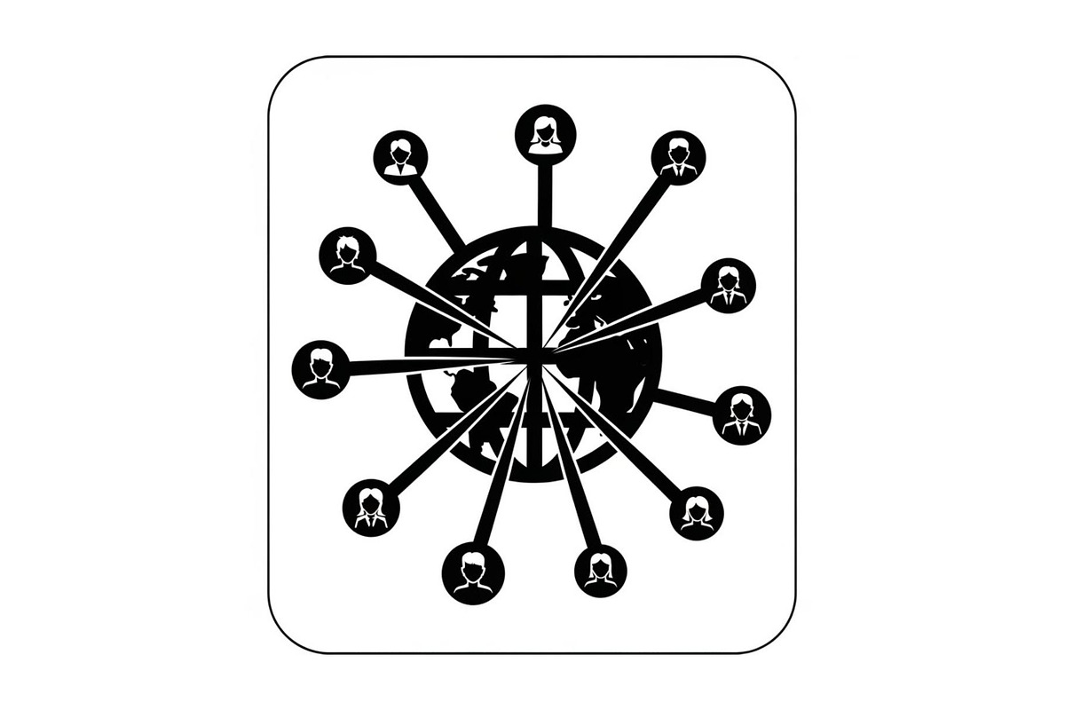 Remote Team Work Silhouettes Bundle, a Graphic by musafir_fashion (Photo 2 of 14)