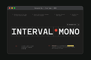 TRT Interval Mono Font, a Sans Serif Font by truetype (Thumbnail 1 of 15)