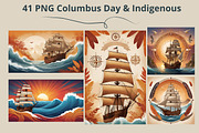 41 Columbus Day & Indigenous Peoples, a Background Graphic by adenpinkstore (Thumbnail 1 of 17)