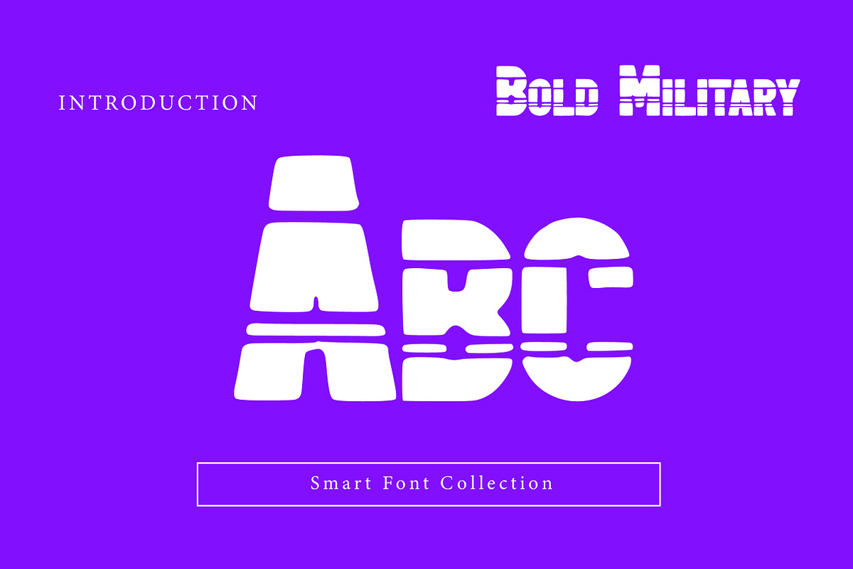 Bold Military, a Slab Serif Font by Wow Magic (Photo 2 of 3)