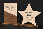 Acrylic & Wooden Award Trophies, an Object Graphic by ThemeXDigital (Thumbnail 8 of 9)