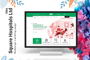 Dev Hospital Web UI Landing Page, a Landing Page Template by litoondev (Thumbnail 1 of 3)