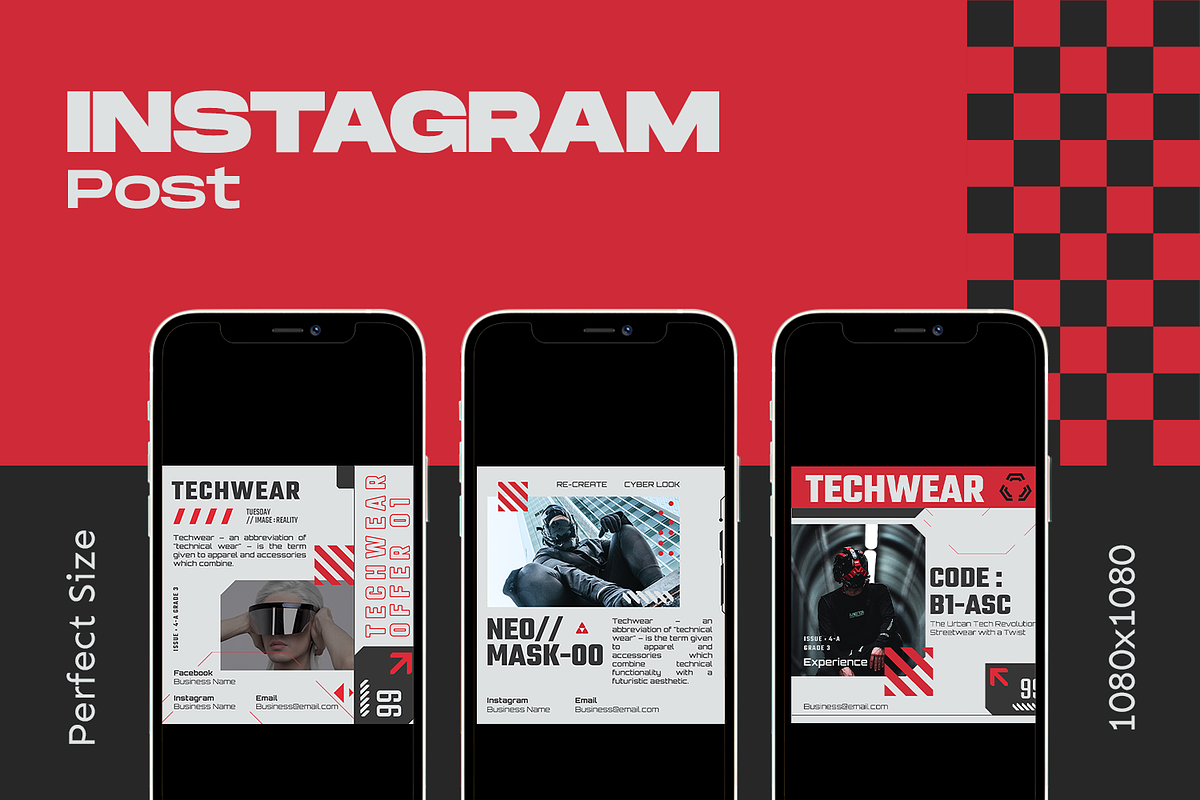 Nebula Techwear Instagram Kit, a Social Media Template by Shinra Labs (Photo 3 of 5)