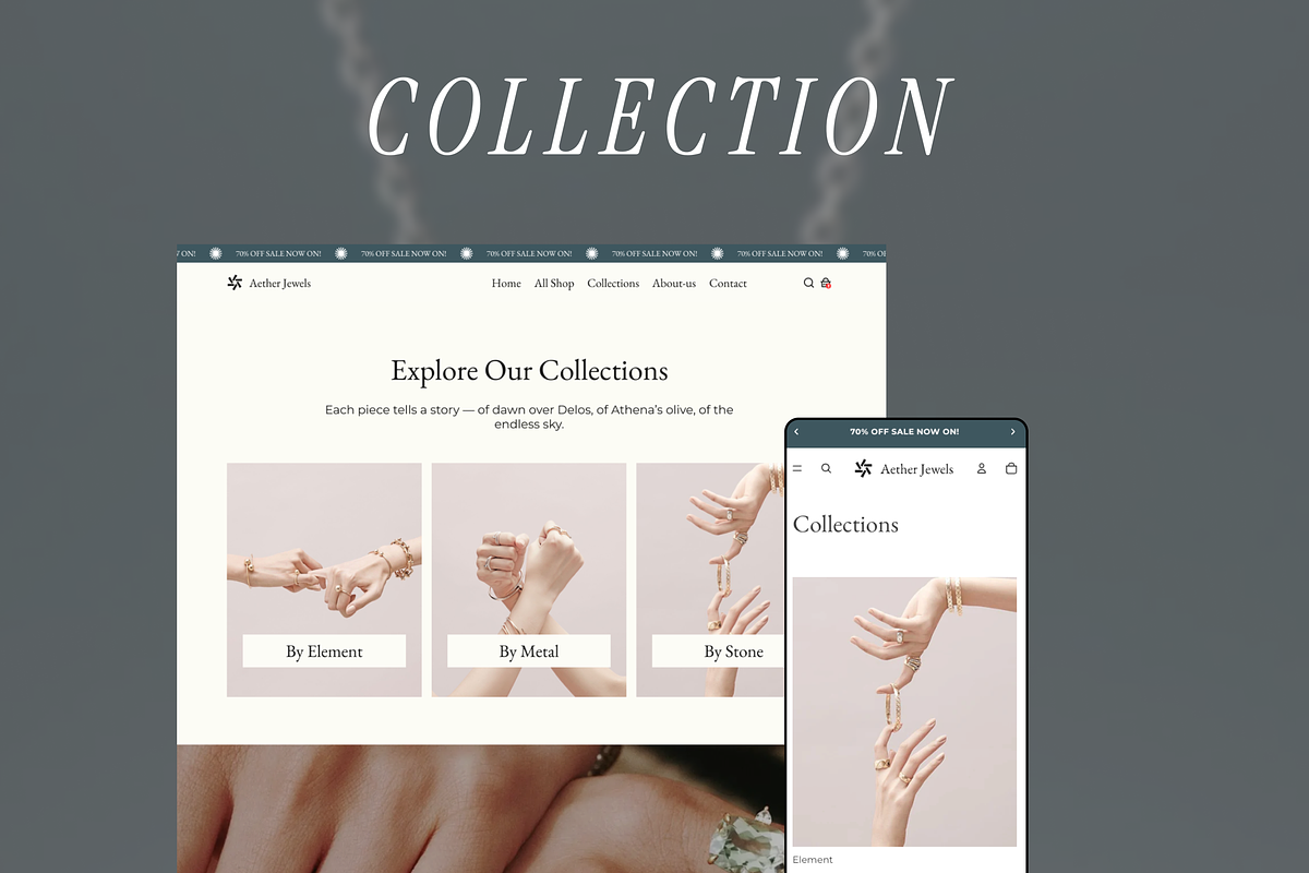 Aether - Shopify Theme for Jewelry preview 6