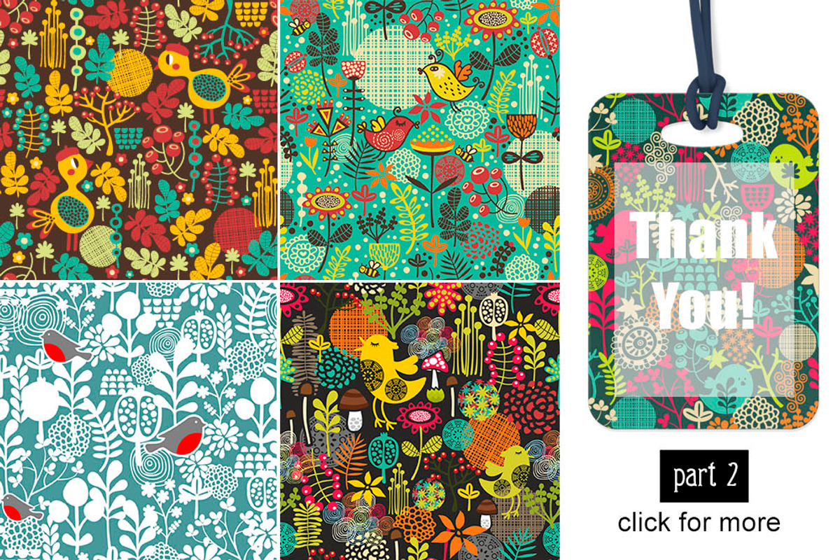 Big set of floral patterns, a Pattern Graphic by eka panova (Photo 3 of 3)