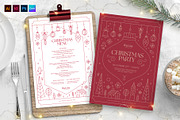 Christmas Menu Template, a Flyer Template by BrandPacks (Thumbnail 1 of 5)