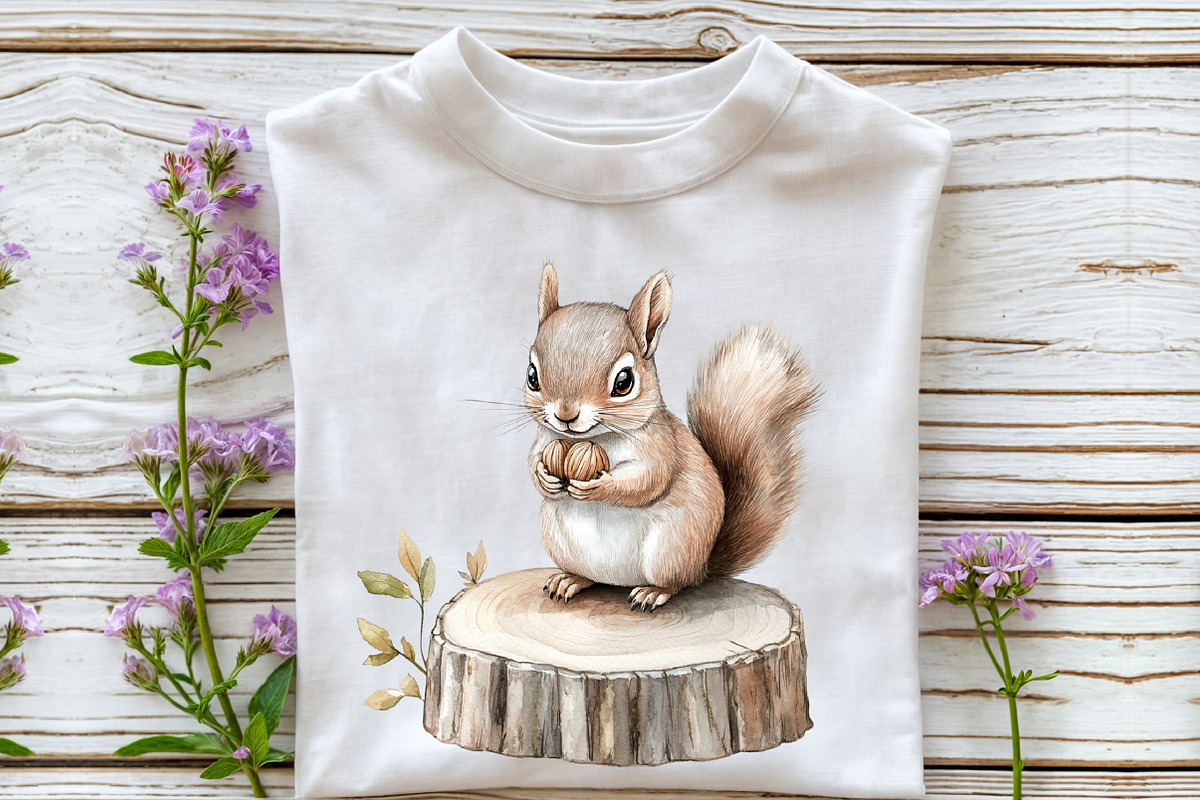 Fall Squirrels Garden Clipart, an Illustration by Rose Art (Photo 4 of 7)
