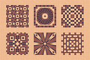 30x3 VINTAGE MOSAIC PATTERNS (BROWN), a Pattern Graphic by 2DFUNS (Thumbnail 7 of 7)