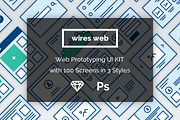 Wireframe Protoyping UI for Web, a Wireframe Template by Designerbundle (Thumbnail 1 of 3)