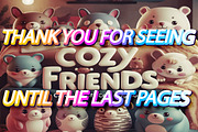Cozy Friends Cute & Comfy Coloring, an Animal Illustration by Printable Design Store (Thumbnail 4 of 4)