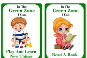Zones of Regulation Flash Card, an Education Illustration by DigitalsDesigns (Thumbnail 5 of 9)