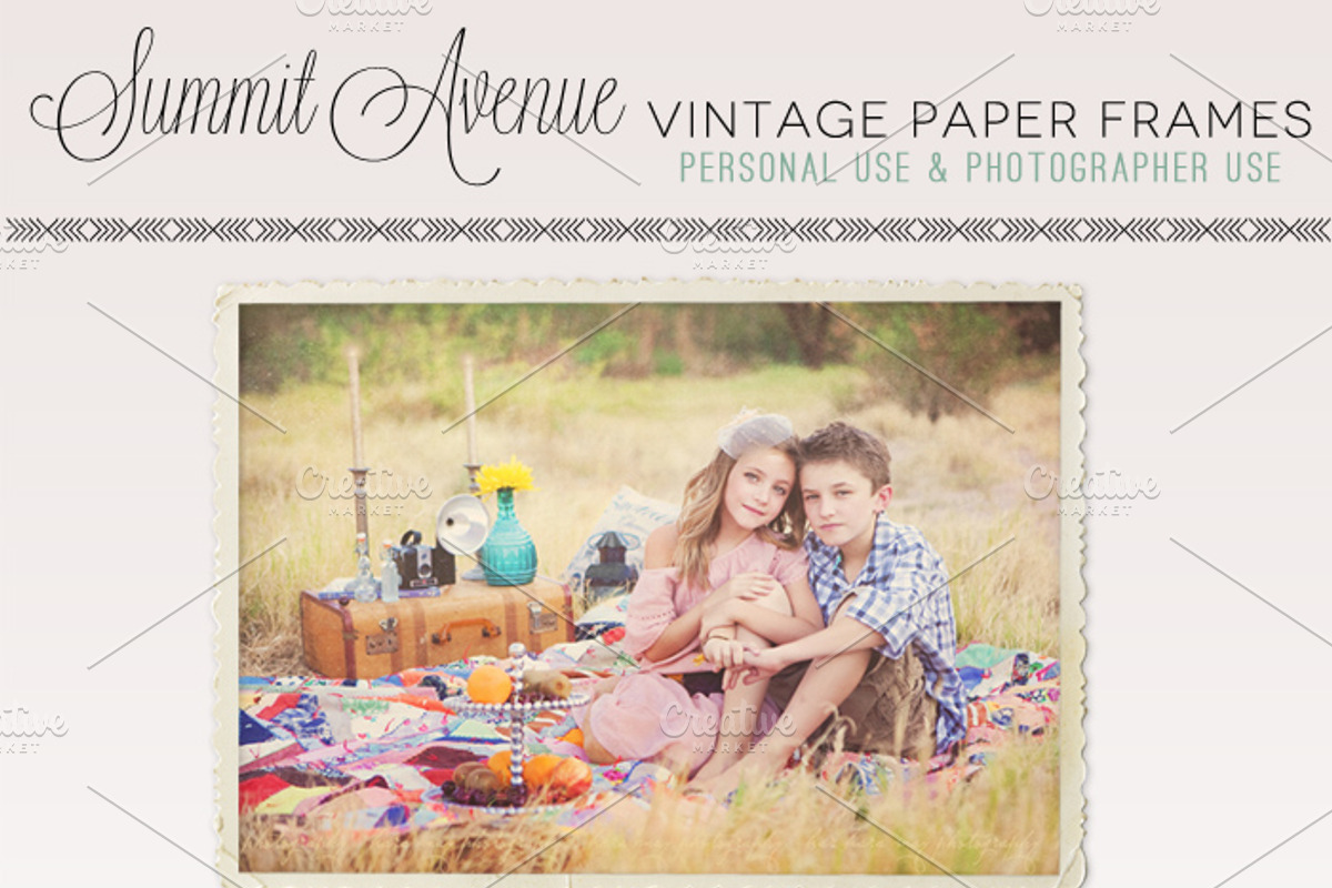 Divine Vintage Paper Frames preview 3