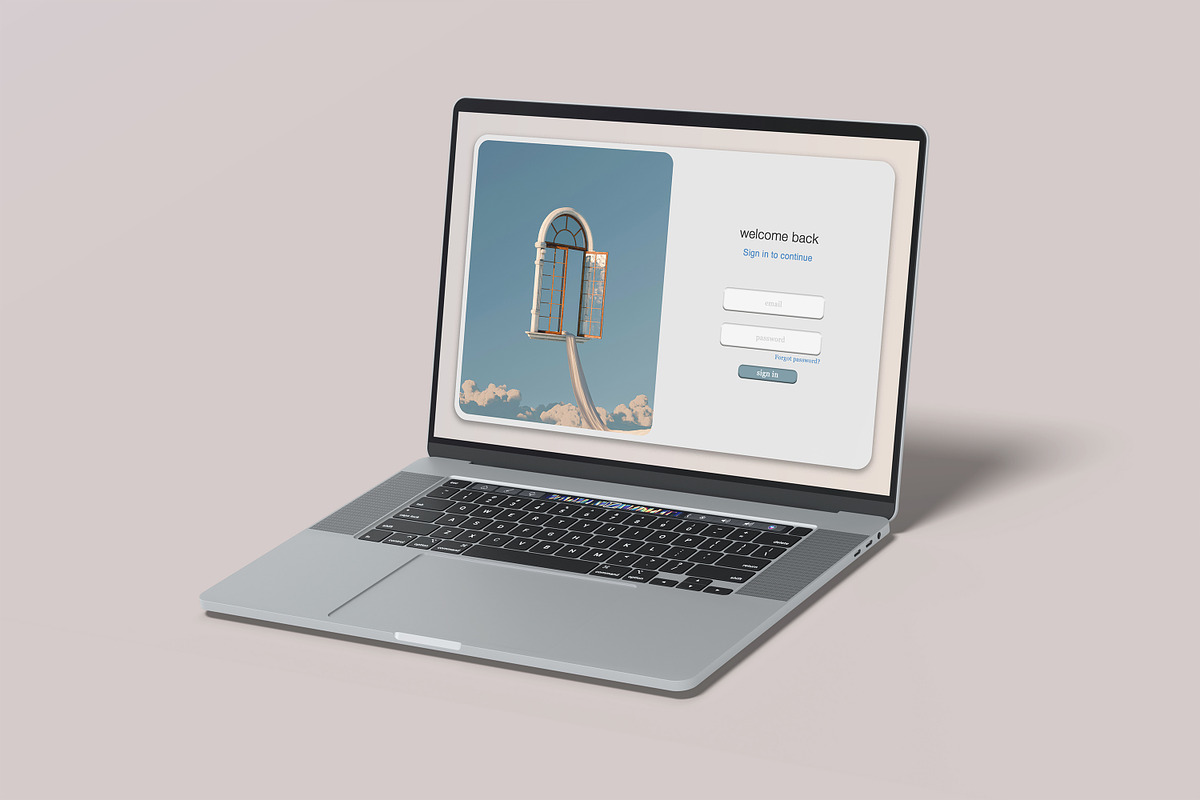 Macbook Mockup Set | 25 PSD files, a Mac Mockup by rahmatmoscae (Photo 10 of 26)