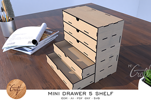 Desk Organizer 5 Drawers