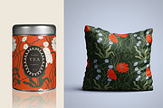 Floral patterns. Vibrant colors, a Pattern Graphic by oxygen_8 (Thumbnail 5 of 8)
