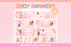 Cute Shop Banner Templates, a Shopify Template by SunshineStudioBoutique