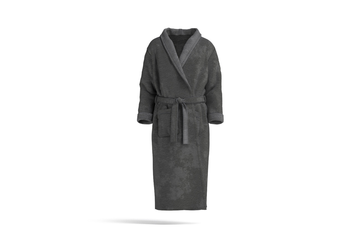 Black Hotel Bathrobe 3D Model, an Object 3D Model by rebrandy (Photo 2 of 9)