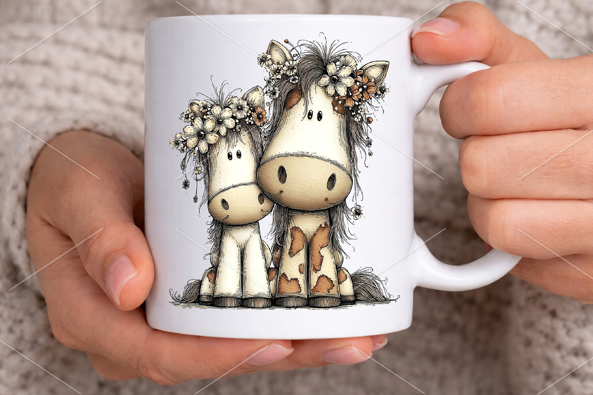 Whimsical Mother's Day Animals PNG, a Seasonal Illustration by Canvas Craft (Photo 6 of 7)