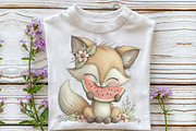 Summer Animals & Watermelon Clipart, an Illustration by OK Design (Thumbnail 5 of 6)