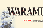 Waramugi- Vintage Condensed Typeface, a Font by Lurinzu Studios (Thumbnail 3 of 6)
