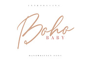 Boho Baby, a Script Font by Katie Holland