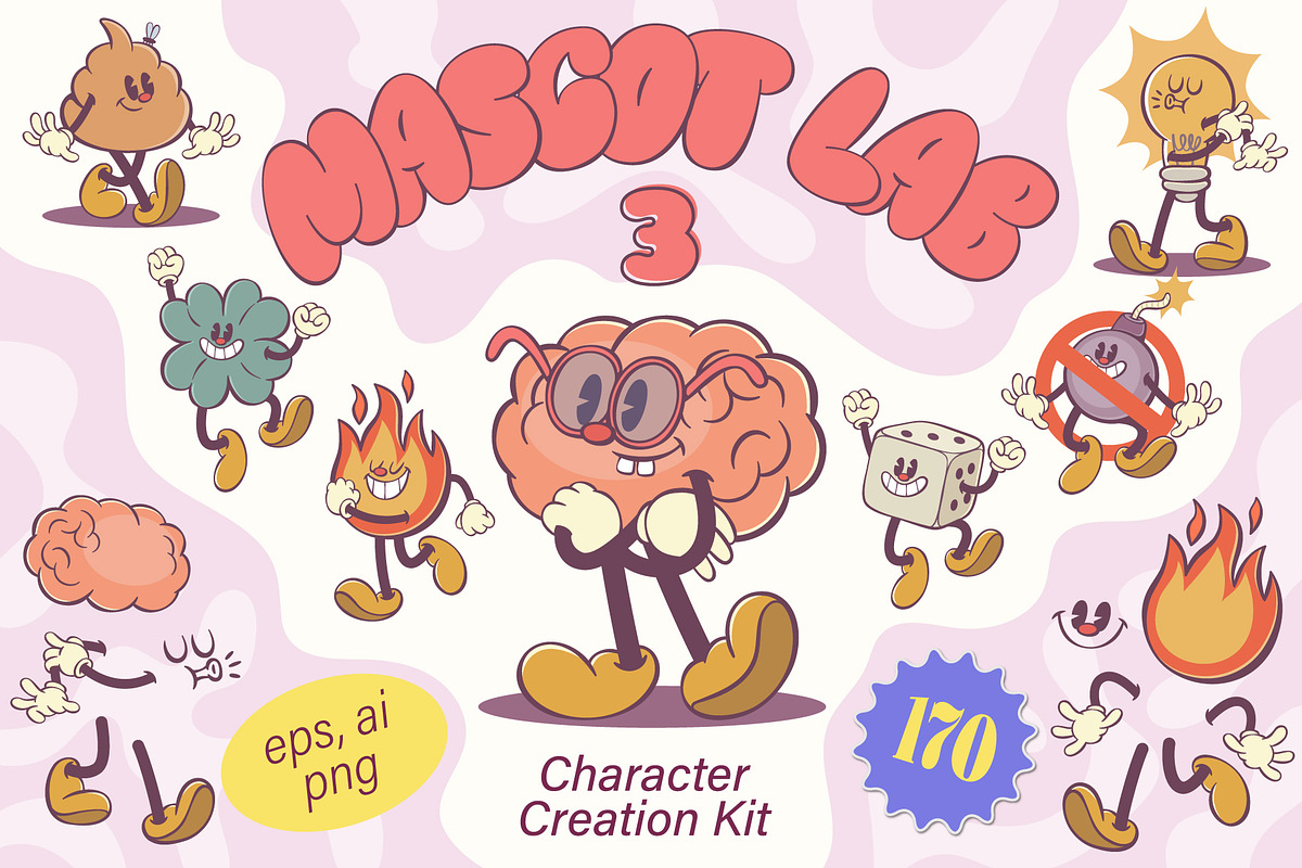 Ultimate Mascot Builder Bundle, an Illustration by Anastasiya Klempach (Photo 10 of 23)