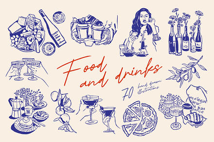 Food illustrations P.2, a Food Illustration by DesignThatMatters