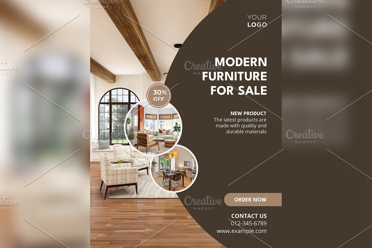 Modern Furniture Poster Design 66, a Social Media Template by shahsoft (Photo 2 of 2)