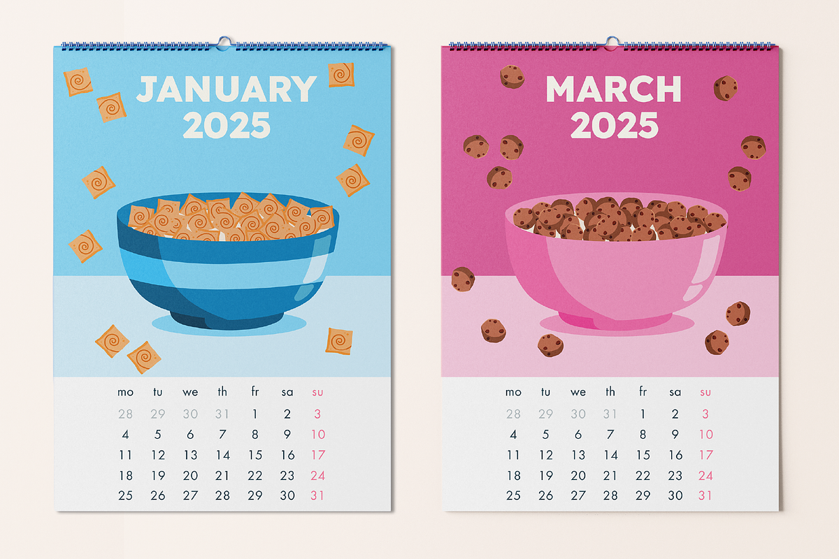 Breakfast Cereal Food Illustrations, a Food Illustration by ThePixelLibrary (Photo 10 of 12)