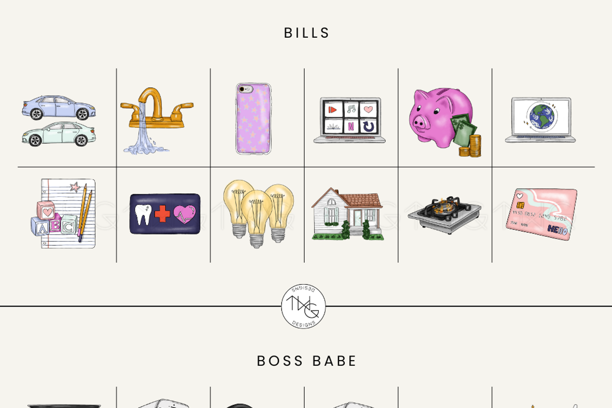 Life Planner To Do Icons, an Illustration by TWG Designs (Photo 5 of 10)