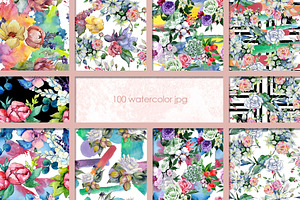 100 Patterns Of Flower Bouquets JPG