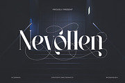 Nevollen - Modern Serif Font, a Serif Font by Flawless And Co (Thumbnail 1 of 10)